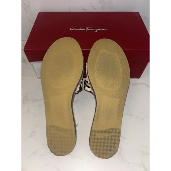 Salvatore Ferragamo Patterned Slides - Picture 3 of 5